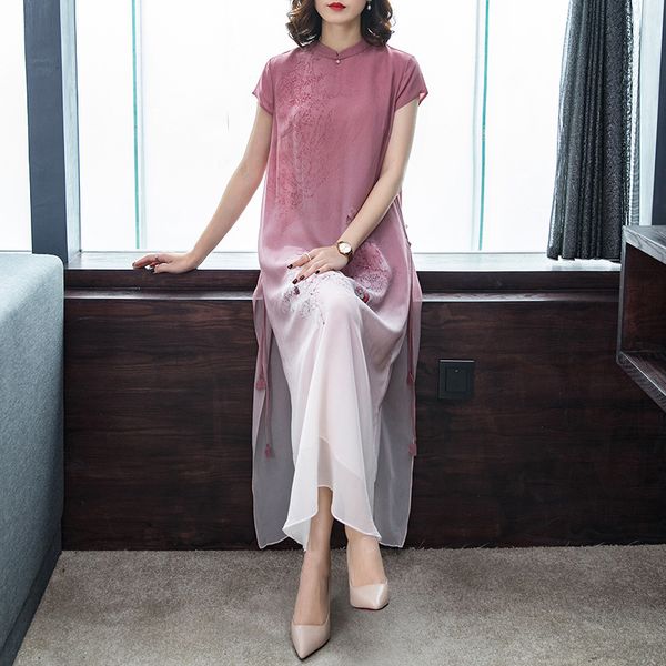 2021 spring summer new women es silk vintage large size elegant hk349 okr4, Black;gray
2021 spring summer new women es silk vintage large size elegant hk349 okr4, Black;gray