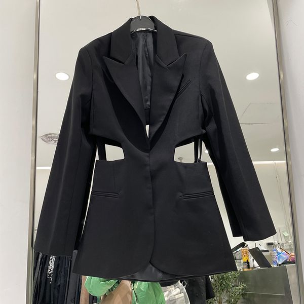 2021 new spring arrival long neck inlet waist hollow fashion thin female blazer 6ede, White;black
2021 new spring arrival long neck inlet waist hollow fashion thin female blazer 6ede, White;black