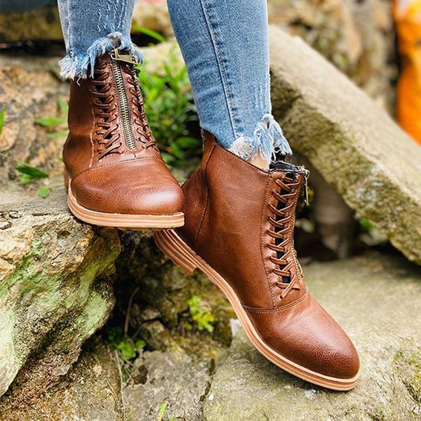 boots women retro autmn ankle ladies cross tie zipper female chunky heels cool street casual comfortable women's shoes, Black
boots women retro autmn ankle ladies cross tie zipper female chunky heels cool street casual comfortable women's shoes, Black