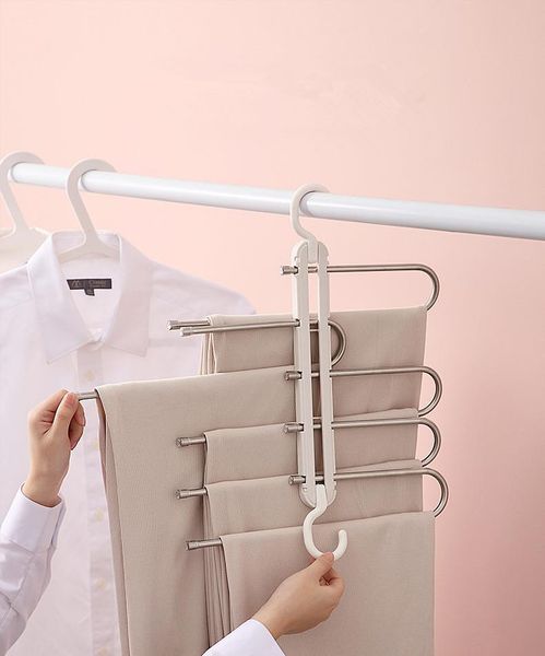hangers & racks 1pc multifunctional folding trouser rack clip household hanger pants hook multi-layer magic storage ok 1169
hangers & racks 1pc multifunctional folding trouser rack clip household hanger pants hook multi-layer magic storage ok 1169