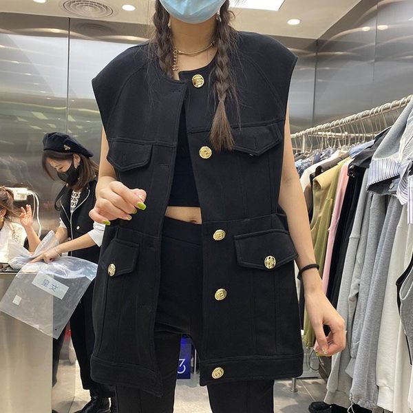 women's vests loose waistcoat vest women autumn 2021 streetwear fashion simple o-neck solid color sleeveless woman jacket, Black;white
women's vests loose waistcoat vest women autumn 2021 streetwear fashion simple o-neck solid color sleeveless woman jacket, Black;white