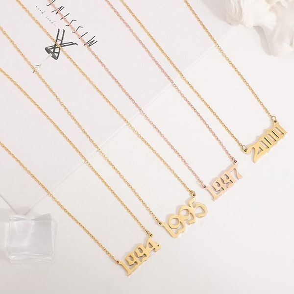 chains 1994 1995 1997 2000 birth year number stainless steel necklace for women chain pendant jewelry birthday gift, Silver
chains 1994 1995 1997 2000 birth year number stainless steel necklace for women chain pendant jewelry birthday gift, Silver