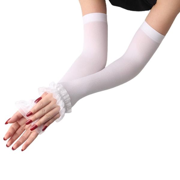 five fingers gloves y1ue women uv protection fingerless driving ruffles lace mesh patchwork arm warmers sleeves sunscreen solid scar cover, Blue;gray
five fingers gloves y1ue women uv protection fingerless driving ruffles lace mesh patchwork arm warmers sleeves sunscreen solid scar cover, Blue;gray