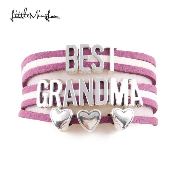 charm bracelets little minglou 3 styles grandma bracelet heart suede wrap & bangles for women jewelry family gift, Golden;silver
charm bracelets little minglou 3 styles grandma bracelet heart suede wrap & bangles for women jewelry family gift, Golden;silver