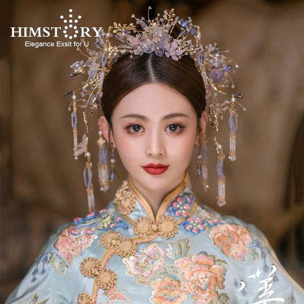 hair clips & barrettes himstory luxury chinese bride blue clear flower hairpins elegant pearls headpieces women wedding stage jewelry access, Golden;silver
hair clips & barrettes himstory luxury chinese bride blue clear flower hairpins elegant pearls headpieces women wedding stage jewelry access, Golden;silver