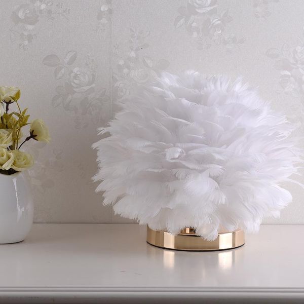 e27 feather table lamp bedroom bedside romantic girl children's room table lamp bed room decoration
e27 feather table lamp bedroom bedside romantic girl children's room table lamp bed room decoration