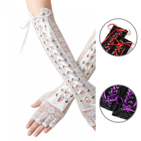 five fingers gloves 1 pair fingerless adjustable flower pattern women elbow bandage for dating, Blue;gray
five fingers gloves 1 pair fingerless adjustable flower pattern women elbow bandage for dating, Blue;gray