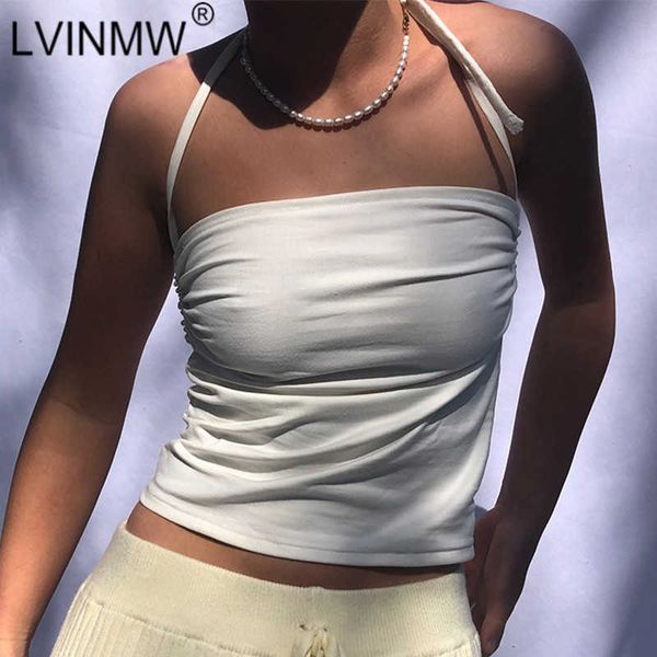 lvinmw halter lace up backless slim ruched tank solid skinny fashion slash neck sleeveless women crop streetwear y0622, White
lvinmw halter lace up backless slim ruched tank solid skinny fashion slash neck sleeveless women crop streetwear y0622, White