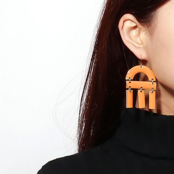 jewelry versatile personality fashion geometric oil drop exaggeration single side large earrings female, Silver
jewelry versatile personality fashion geometric oil drop exaggeration single side large earrings female, Silver