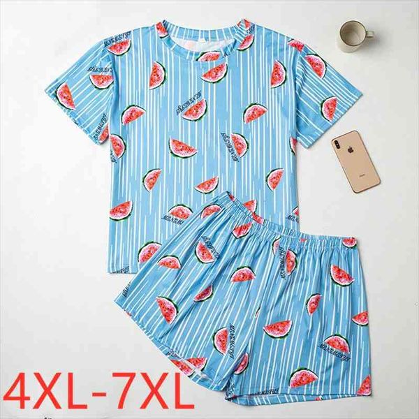 ladies summer plus size pajamas for women short sleeve loose blue stripe t-shirt and shorts home wear suit 4xl 5xl, Gray
ladies summer plus size pajamas for women short sleeve loose blue stripe t-shirt and shorts home wear suit 4xl 5xl, Gray