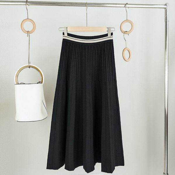 2021 new autumn knitted pleated long skirts faldas jupe femme saia vintage women high waist a-line black skirt ud1y
2021 new autumn knitted pleated long skirts faldas jupe femme saia vintage women high waist a-line black skirt ud1y