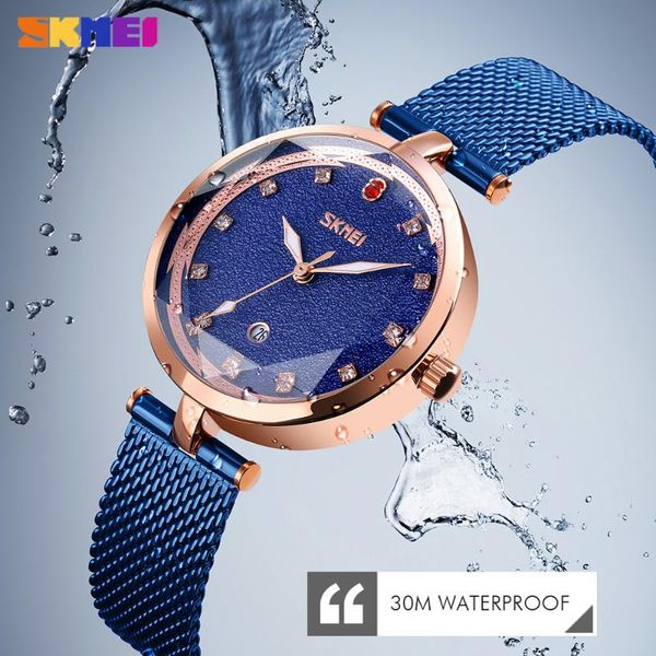 wristwatches skmei fashion quartz women's watch elegant crystal ladies dress bracelet clock waterproof mesh belt strap wristwatch reloj, Slivery;brown
wristwatches skmei fashion quartz women's watch elegant crystal ladies dress bracelet clock waterproof mesh belt strap wristwatch reloj, Slivery;brown