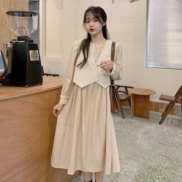 casual dresses apricot long-sleeved dress age season 2021 french gentle wind design feeling small temperament, Black;gray
casual dresses apricot long-sleeved dress age season 2021 french gentle wind design feeling small temperament, Black;gray