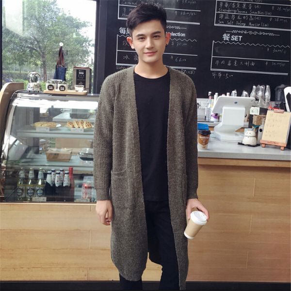 autumn winter men long sweater cardigan jacket male fashion casual loose knitwear outerwear f7my, White;black
autumn winter men long sweater cardigan jacket male fashion casual loose knitwear outerwear f7my, White;black