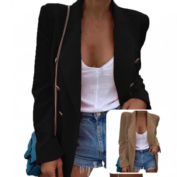 women's suits & blazers turn-down collar terrific loose women blazer anti-wrinkle cardigan for home, White;black
women's suits & blazers turn-down collar terrific loose women blazer anti-wrinkle cardigan for home, White;black