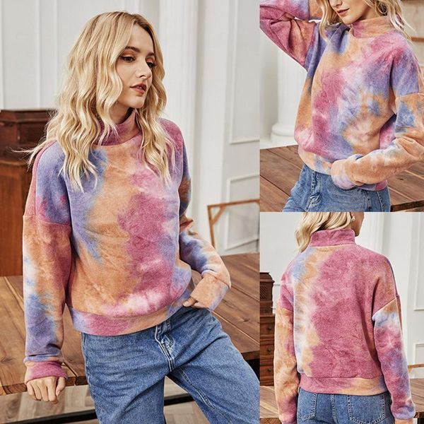 women's hoodies & sweatshirts jaycosin fashion tie-dye print sweatshirt high collar long-sleeve casual loose pullover sudaderas mujer, Black
women's hoodies & sweatshirts jaycosin fashion tie-dye print sweatshirt high collar long-sleeve casual loose pullover sudaderas mujer, Black