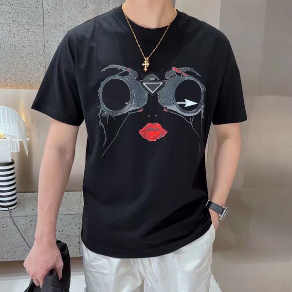luxury 22ss designer prad loose mens t shirt telescope printing spring and summer black white couple short-sleeved 230g double yarn fabric s, White;black
luxury 22ss designer prad loose mens t shirt telescope printing spring and summer black white couple short-sleeved 230g double yarn fabric s, White;black