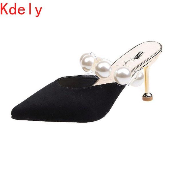 2021 shoes thin heels pu cover toe ladies' slippers luxury slides slipers women shallow high heeled mules pointed designer, Black
2021 shoes thin heels pu cover toe ladies' slippers luxury slides slipers women shallow high heeled mules pointed designer, Black