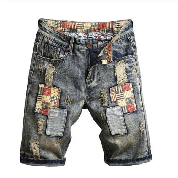 new male fashions will see slices plus size shorts at knee height patched design anguished holes jeans t2n3, Blue
new male fashions will see slices plus size shorts at knee height patched design anguished holes jeans t2n3, Blue