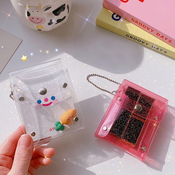 card holders sequins transparent coin purse lipstick bag girl kawaii pink key chain wallet holder fashion hasp clear pvc mini bags, Brown;gray
card holders sequins transparent coin purse lipstick bag girl kawaii pink key chain wallet holder fashion hasp clear pvc mini bags, Brown;gray