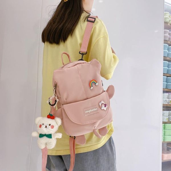 school bags japanese cartoon one-shoulder bag small 2021 autumn fashion cute kawaii shoulder backpack to send doll
school bags japanese cartoon one-shoulder bag small 2021 autumn fashion cute kawaii shoulder backpack to send doll