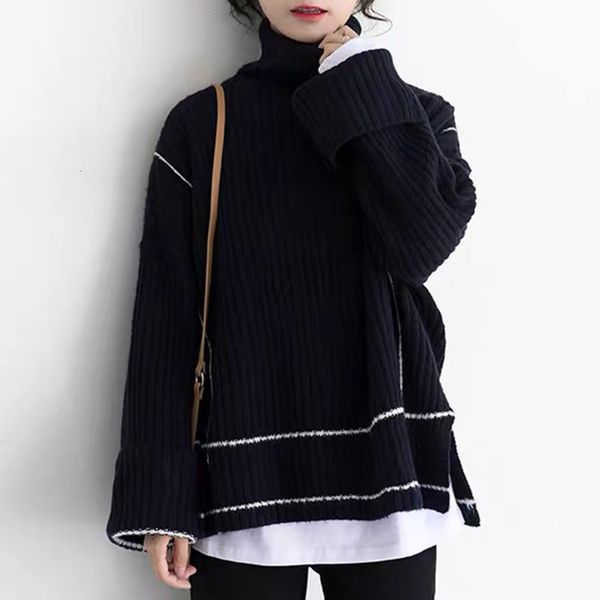 new 2021 version lazy autumn and winter fashion crew neck sweater knitting r nmca, White;black
new 2021 version lazy autumn and winter fashion crew neck sweater knitting r nmca, White;black