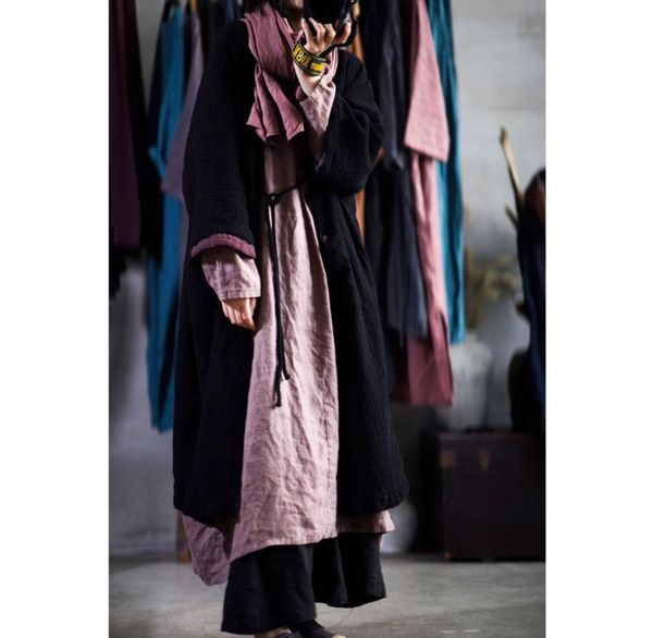 women loose double layer coatton trench coat outerwear ladies vintage solid color overcoat female vintage autumn coat 2021, Tan;black
women loose double layer coatton trench coat outerwear ladies vintage solid color overcoat female vintage autumn coat 2021, Tan;black
