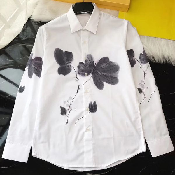 2021 new algodo dos homens vestido camisa masculina estilo chins pintura a tinta de ltus impresso alta qualidade magro ajuste g4jr, White;black
2021 new algodo dos homens vestido camisa masculina estilo chins pintura a tinta de ltus impresso alta qualidade magro ajuste g4jr, White;black