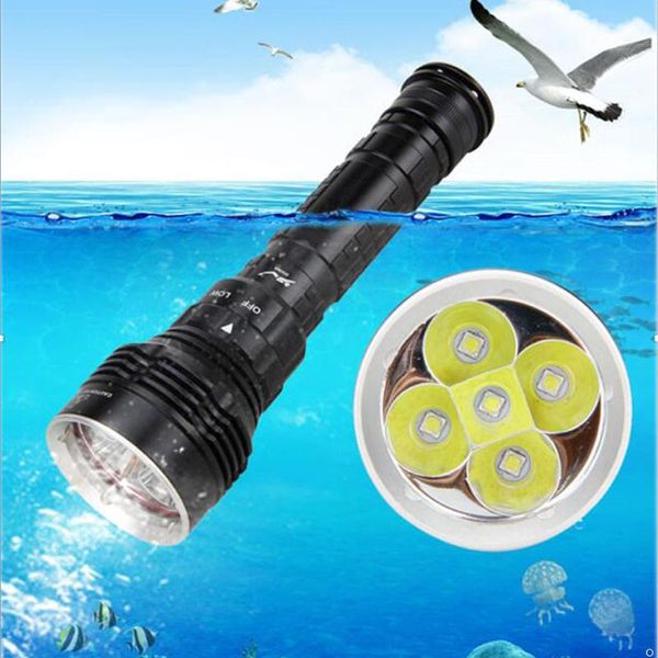 underwater 30m xm-l2 x5 diving scuba 18650x2 26650x2 battery 6000lumens 3 switch modes torch dive flash light dx5
underwater 30m xm-l2 x5 diving scuba 18650x2 26650x2 battery 6000lumens 3 switch modes torch dive flash light dx5