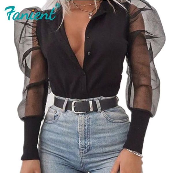 fashion mesh long sleeve women solid puff sleeve blouse mesh shirts v-neck see through white women's blouse
fashion mesh long sleeve women solid puff sleeve blouse mesh shirts v-neck see through white women's blouse