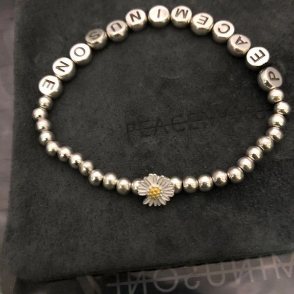 peaceminusone new letter daisy bracelet gd star same style 925 sterling silver pmo bracelet trend jewelry, Black
peaceminusone new letter daisy bracelet gd star same style 925 sterling silver pmo bracelet trend jewelry, Black
