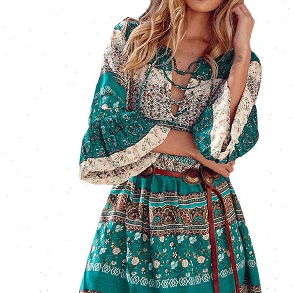 38 dress summer beach boho mini dresses women floral print three quarter sleeve boho dress ladies evening party dressesvestidos, Black;gray
38 dress summer beach boho mini dresses women floral print three quarter sleeve boho dress ladies evening party dressesvestidos, Black;gray
