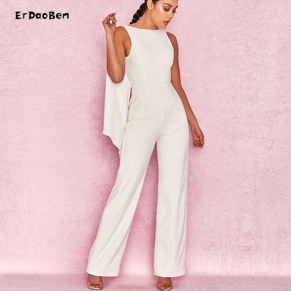 women's jumpsuits & rompers erdaoben summer elegant white full length jumpsuit for women party bh5478, Black;white
women's jumpsuits & rompers erdaoben summer elegant white full length jumpsuit for women party bh5478, Black;white