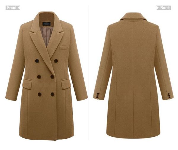women's wool & blends autumn and winter style european american plus size windbreaker women long woolen coat coatwoolen, Black
women's wool & blends autumn and winter style european american plus size windbreaker women long woolen coat coatwoolen, Black