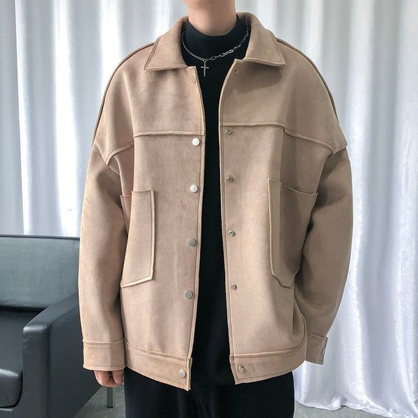 2021 new bomber jacket of male suede wool in casual fashion outerwear loose streetwear hip hop clothing m-xl jackets d10o, Black;brown
2021 new bomber jacket of male suede wool in casual fashion outerwear loose streetwear hip hop clothing m-xl jackets d10o, Black;brown