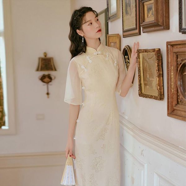 chinese style cheongsam floral women dresses elegant mesh lace qipao vintage robe femme vestidos, Black;gray
chinese style cheongsam floral women dresses elegant mesh lace qipao vintage robe femme vestidos, Black;gray
