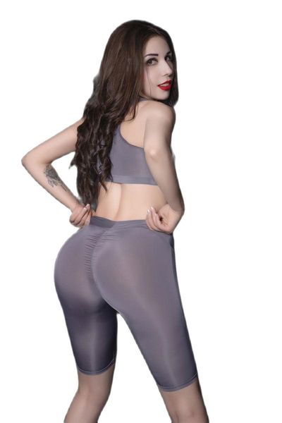 women's tracksuits women yogini loungewear 2 piece set high elastic home hip pleated pants short corset vest allure transparency bermud, Gray
women's tracksuits women yogini loungewear 2 piece set high elastic home hip pleated pants short corset vest allure transparency bermud, Gray