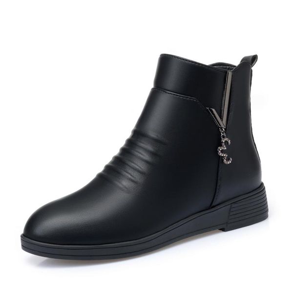 boots 2021 winter fashion women warm zip casual ankle ladies shoes booties for, Black
boots 2021 winter fashion women warm zip casual ankle ladies shoes booties for, Black