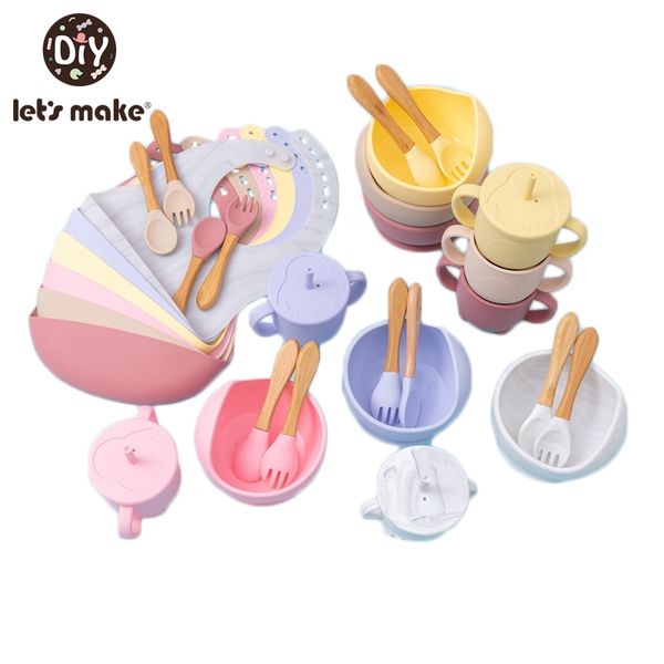 let's make tableware silicone bib sippy cup bowl spoon fork non-slip feeding stuff waterproof learning dishes towel adjustable 210226
let's make tableware silicone bib sippy cup bowl spoon fork non-slip feeding stuff waterproof learning dishes towel adjustable 210226