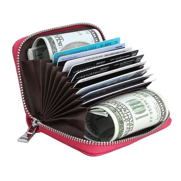 card holders leather organ holder rfid anti-theft brush coin purse bank multifunctional bus, Brown;gray 
card holders leather organ holder rfid anti-theft brush coin purse bank multifunctional bus, Brown;gray