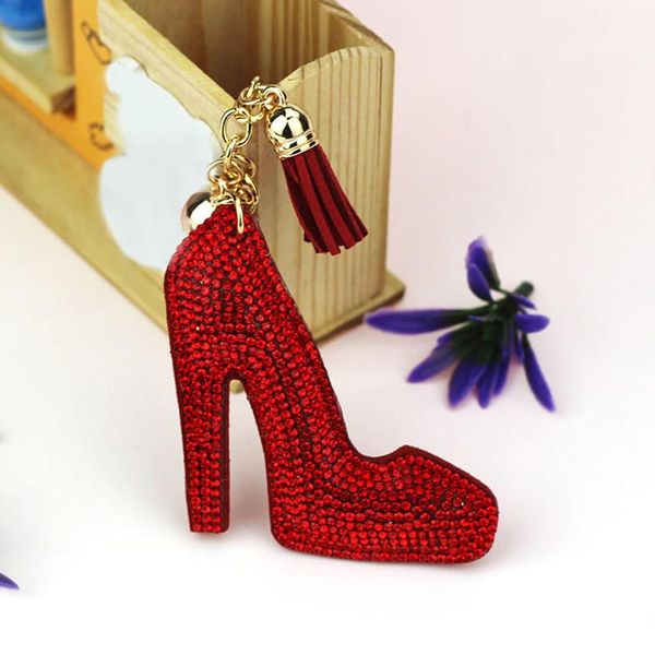 keychains cute high heel keychain full rhinestone crystal keyring car key chain women holder ring bague wholesale jewelry gifts, Silver
keychains cute high heel keychain full rhinestone crystal keyring car key chain women holder ring bague wholesale jewelry gifts, Silver
