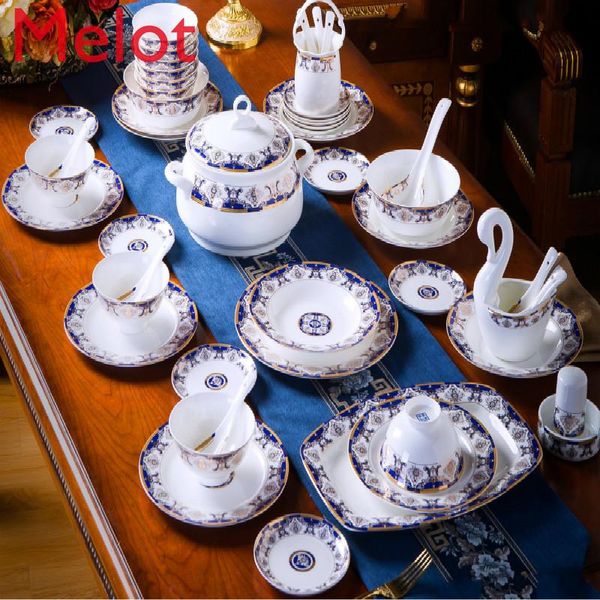 dishes set household jingdezhen high-grade bone china tableware set european simple light luxury dishes and chopsticks
dishes set household jingdezhen high-grade bone china tableware set european simple light luxury dishes and chopsticks