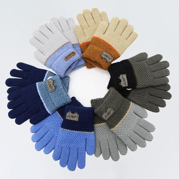 children's mittens cashmere knit winter gloves fashion boys girls jacquard knitted women warm touch screen skiing kid gift, White
children's mittens cashmere knit winter gloves fashion boys girls jacquard knitted women warm touch screen skiing kid gift, White