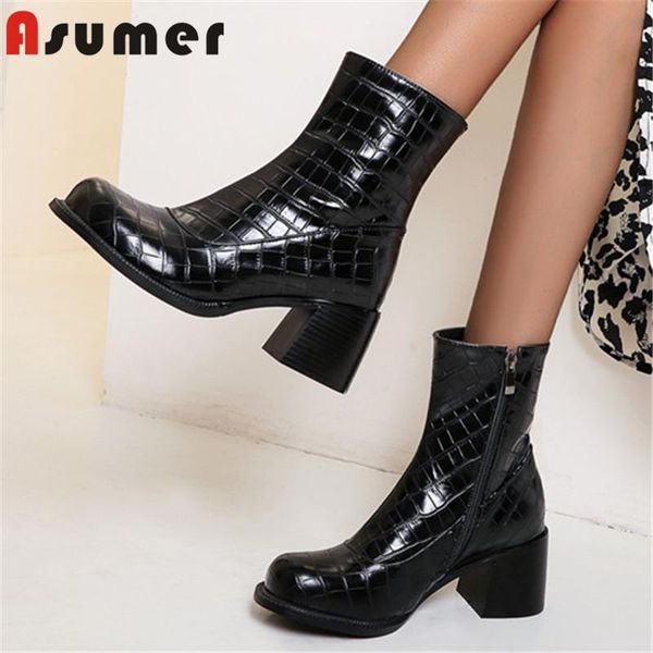 boots asumer 2021 big size 34-48 ankle women vintage round toe stone pattern autumn winter thick high heel ladies shoes, Black
boots asumer 2021 big size 34-48 ankle women vintage round toe stone pattern autumn winter thick high heel ladies shoes, Black