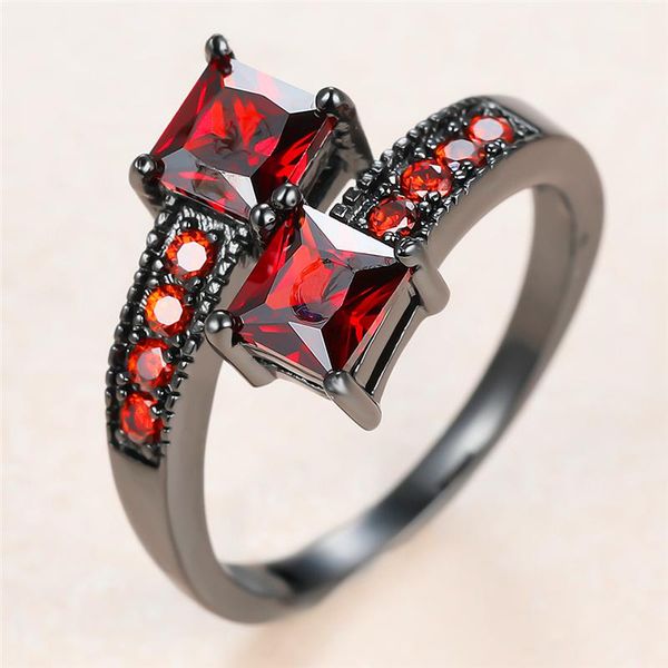 charm female red crystal stone ring 14kt black gold wedding rings for women luxury small square zircon engagement ring, Slivery;golden
charm female red crystal stone ring 14kt black gold wedding rings for women luxury small square zircon engagement ring, Slivery;golden