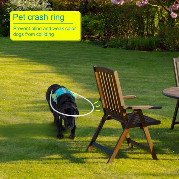 dog collars & leashes pet dogs crash ring harness for blind cataract animal protection circle anti-collision guide chest strap .
dog collars & leashes pet dogs crash ring harness for blind cataract animal protection circle anti-collision guide chest strap .