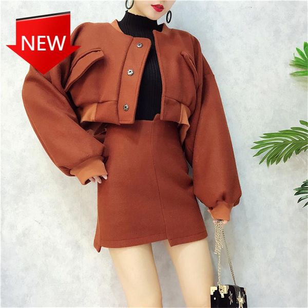 women's jackets women high waist irregular streetwear coat female cloak tunic 2021 woolen short loose autumn spring jacket with skirt, Black;brown
women's jackets women high waist irregular streetwear coat female cloak tunic 2021 woolen short loose autumn spring jacket with skirt, Black;brown