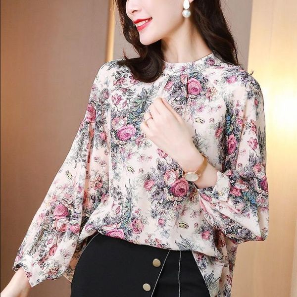 women's blouses & shirts chiffon shirt work spring fall ol fashion women casual long-sleeve ladies vintage floral printed blouse bl, White
women's blouses & shirts chiffon shirt work spring fall ol fashion women casual long-sleeve ladies vintage floral printed blouse bl, White