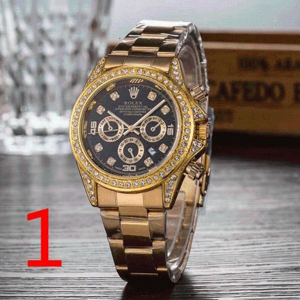 wristwatches fashion men's luxury designer watch quartz classic black steel band calendar business brand gifts 100, Slivery;brown
wristwatches fashion men's luxury designer watch quartz classic black steel band calendar business brand gifts 100, Slivery;brown