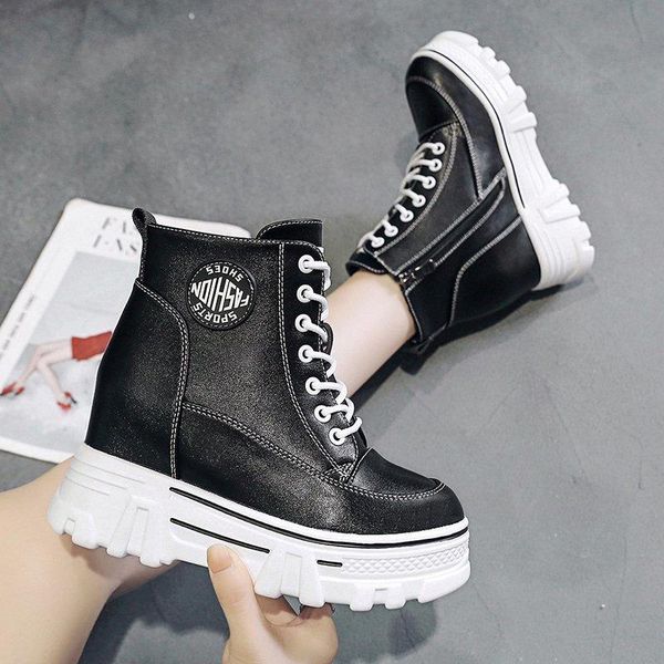 boots autumn women ankle platform fashion 2021 women's height increasing wedges shoes woman thick sole sneaker, Black
boots autumn women ankle platform fashion 2021 women's height increasing wedges shoes woman thick sole sneaker, Black
